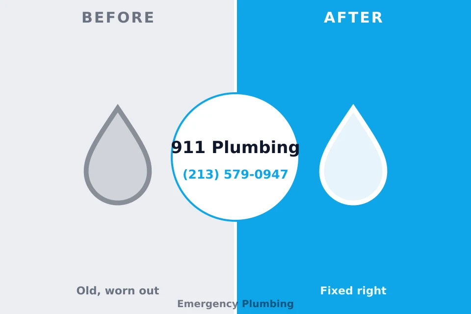 Before and after: plumbing repair Sheridan, OR